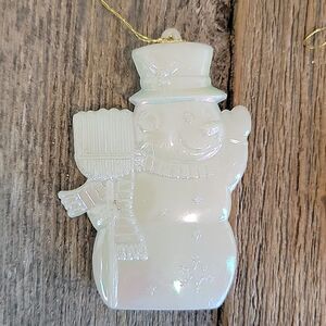 Snowman Christmas ornaments McCrory Co vintage 80s